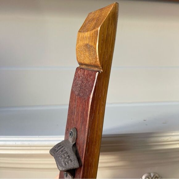 Wood Bottle Opener Kentucky Bourbon Barrel Stave 11” Man Cave Gift - Picture 3 of 5